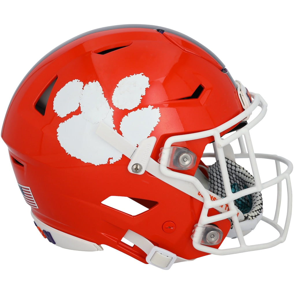 Clemson Tigers Team-Issued Orange Helmet from the Football Program - HH98507105