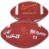 Caleb Williams USC Trojans Autographed Nike Vapor Elite Football with ''HE13MAN 22'' Inscription