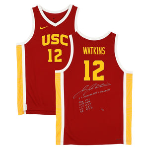 JuJu Watkins USC Trojans Autographed Cardinal Nike Replica Jersey with Multiple Inscriptions - Limited Edition of 25