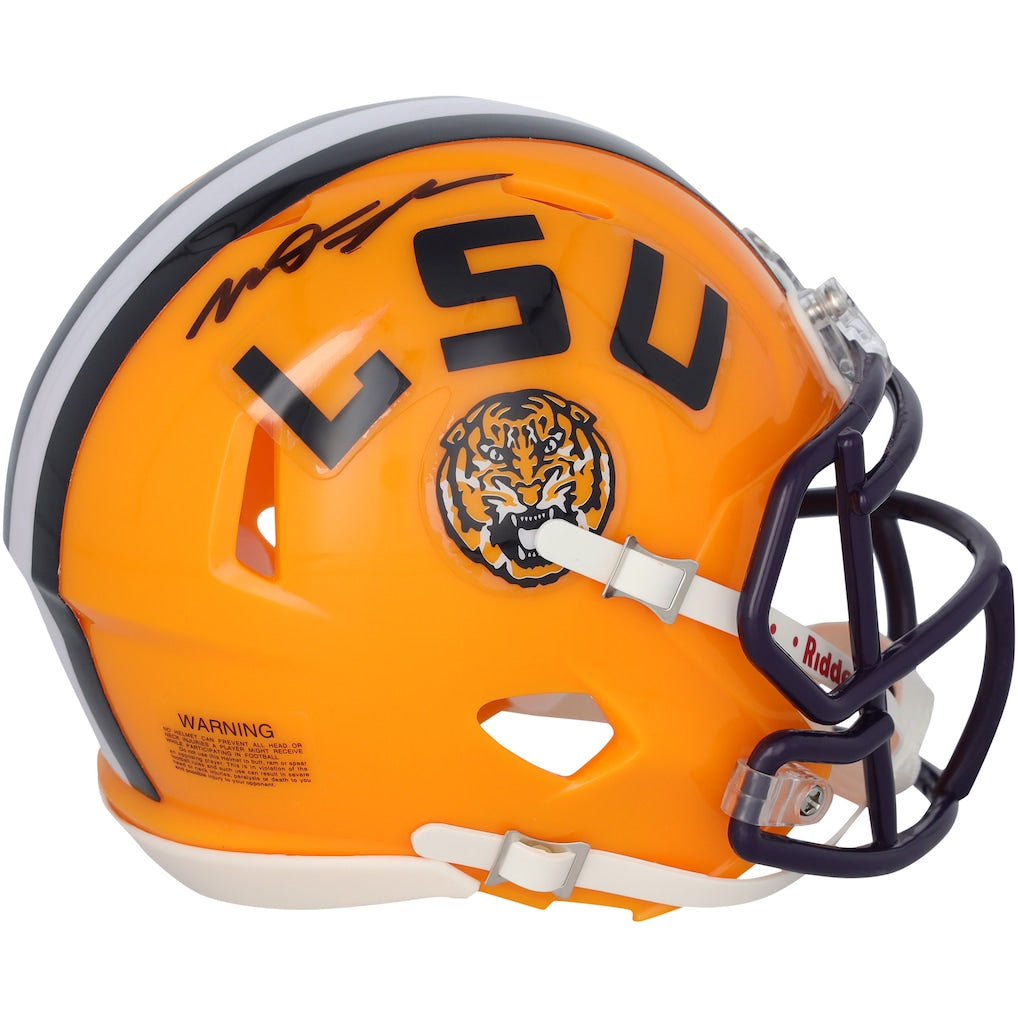 Mason Taylor LSU Tigers Autographed Riddell Speed Mini Helmet