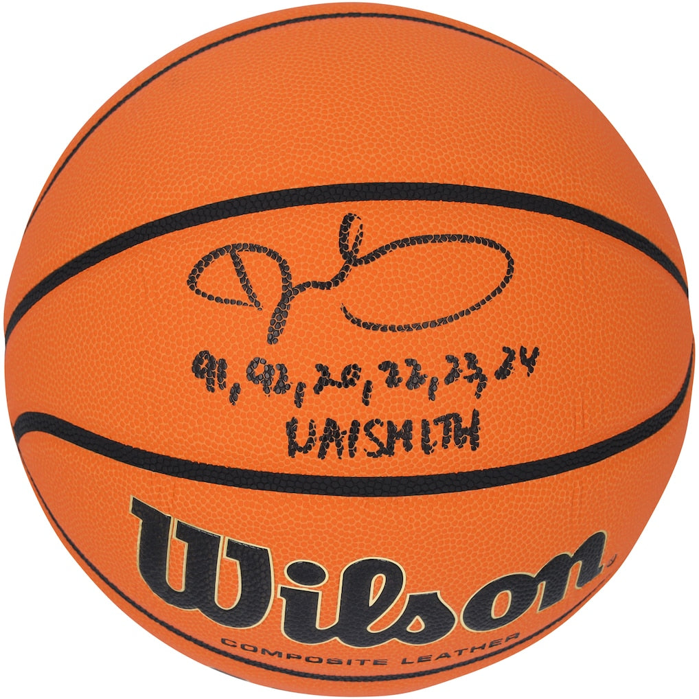Dawn Staley South Carolina Gamecocks Autographed Wilson NCAA EVO NXT Size 6 Replica Basketball with ''91, 92, 20, 22, 23, 24 Naismith'' Inscription