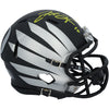 Justin Herbert Oregon Ducks Autographed Riddell 2024 Black Wing Speed Mini Helmet