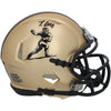 Travis Hunter Colorado Buffaloes Autographed Riddell Gold Heisman Speed Mini Helmet