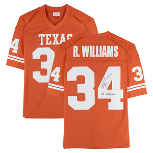Ricky Williams Texas Longhorns Autographed Texas Orange Mitchell & Ness 1998 Legacy Jersey with ''98 Heisman'' Inscription