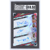 Armando Bacot, Dereck Lively II & Oscar Tshiebwe Autographed 2022-23 Bowman U Best Triple Red Lava Refractor #TA-LTB #4/5 SGC Authenticated 8.5/10 Card