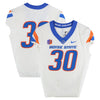 Boise State Broncos Team-Issued #30 White Nike Jersey from the Football Program - Size 42