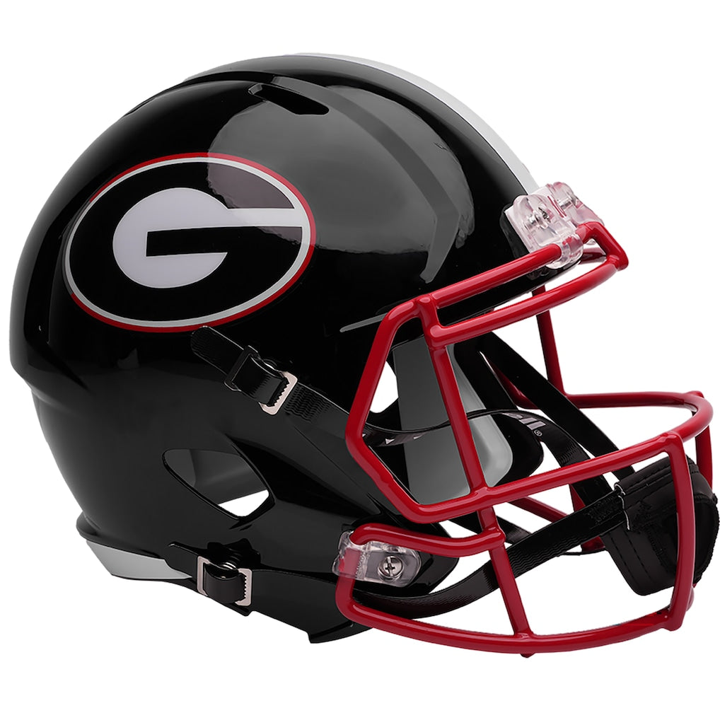 Georgia Bulldogs Riddell Black Speed Full-Size Replica Football Helmet