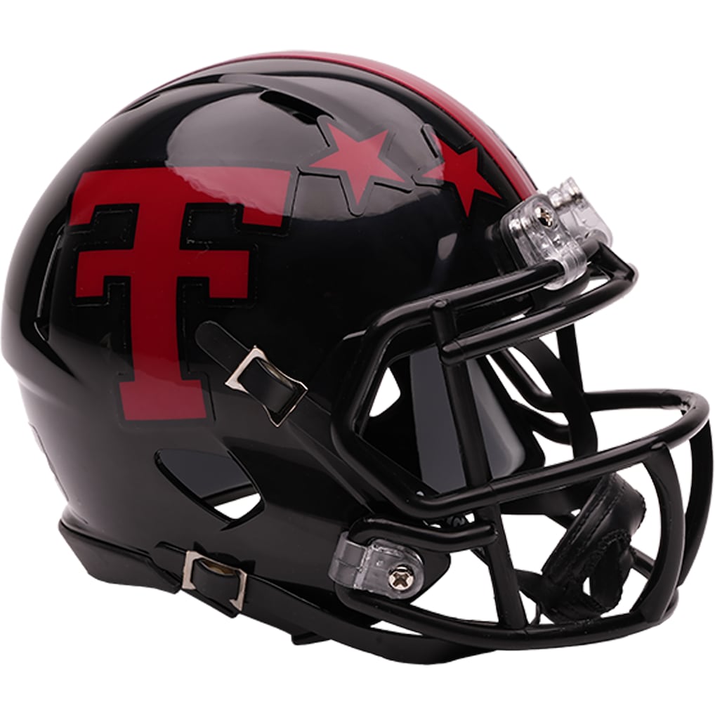 Texas Tech Red Raiders Riddell Black 100th Year Speed Replica Mini Helmet