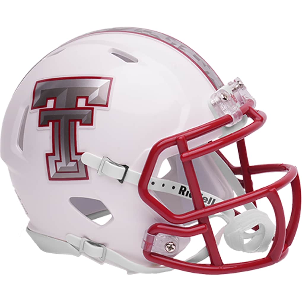 Texas Tech Red Raiders Riddell White GalvanICED Speed Replica Mini Helmet