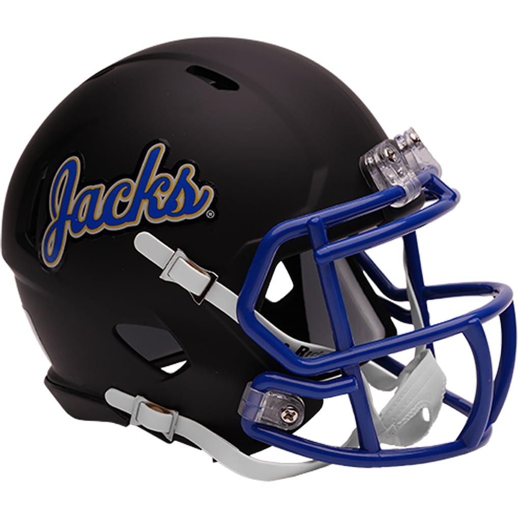 South Dakota State Jackrabbits Riddell Black Script Speed Replica Mini Helmet
