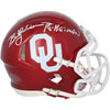 Billy Sims Oklahoma Sooners Autographed Riddell Speed Mini Helmet with ''78 Heisman'' Inscription