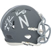 Mike Rozier Nebraska Huskers Autographed Slate Riddell Speed Mini Helmet with ''83 Heisman'' Inscription