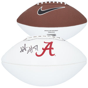 Will Anderson Jr. Alabama Crimson Tide Autographed Nike White Panel Football