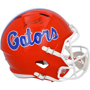 Fred Taylor Florida Gators Autographed Riddell Speed Replica Helmet
