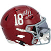 Nick Saban Alabama Crimson Tide Autographed Riddell Speed Flex Mid-Size Helmet