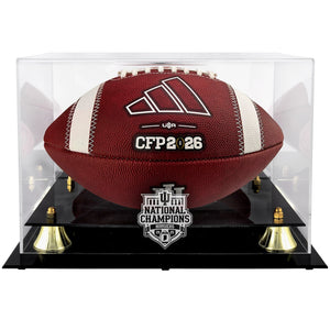 Indiana Hoosiers College Football Playoff 2025 National Champions Golden Classic Football Display Case