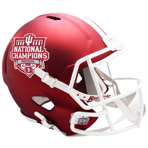 Indiana Hoosiers College Football Playoff 2025 National Champions Riddell Speed Replica Helmet