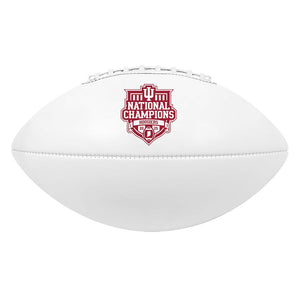 Indiana Hoosiers College Football Playoff 2025 National Champions Baden White Panel Football