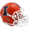 Illinois Fighting Illini Riddell 2023 Orange Revolution Speed Mini Helmet