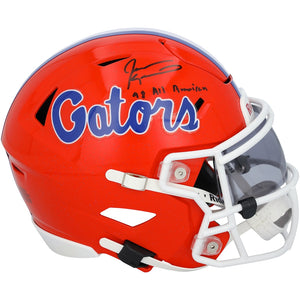 Jevon Kearse Florida Gators Autographed Riddell Speed Flex Mini Helmet with ''98 All American'' Inscription
