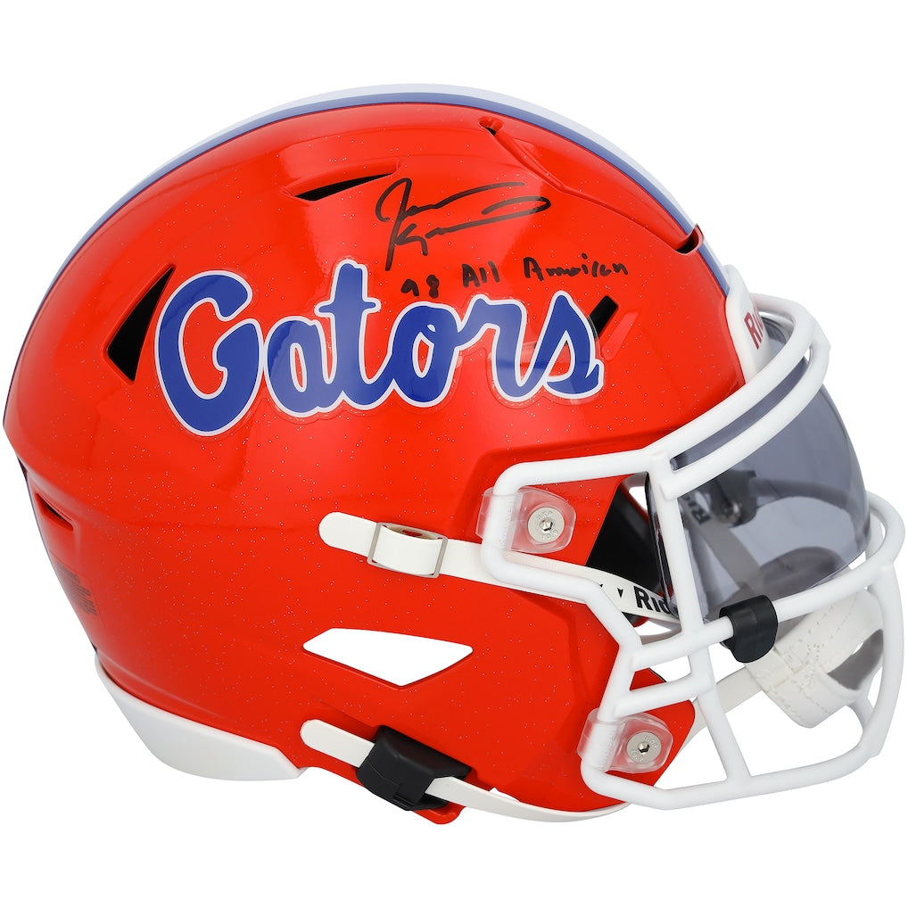 Jevon Kearse Florida Gators Autographed Riddell Speed Flex Mini Helmet with ''98 All American'' Inscription