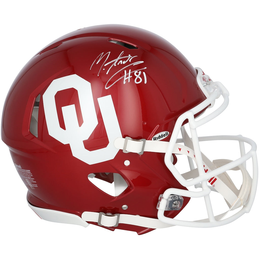 Mark Andrews Oklahoma Sooners Autographed Riddell Speed Authentic Helmet