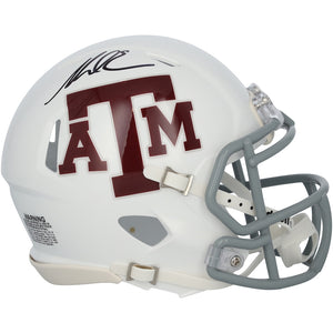 Mike Evans Texas A&M Aggies Autographed Riddell White Speed Mini Helmet
