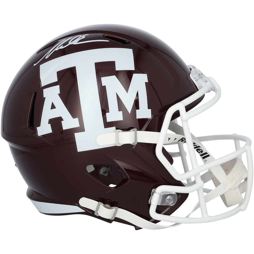 Mike Evans Texas A&M Aggies Autographed Riddell Maroon Speed Replica Helmet