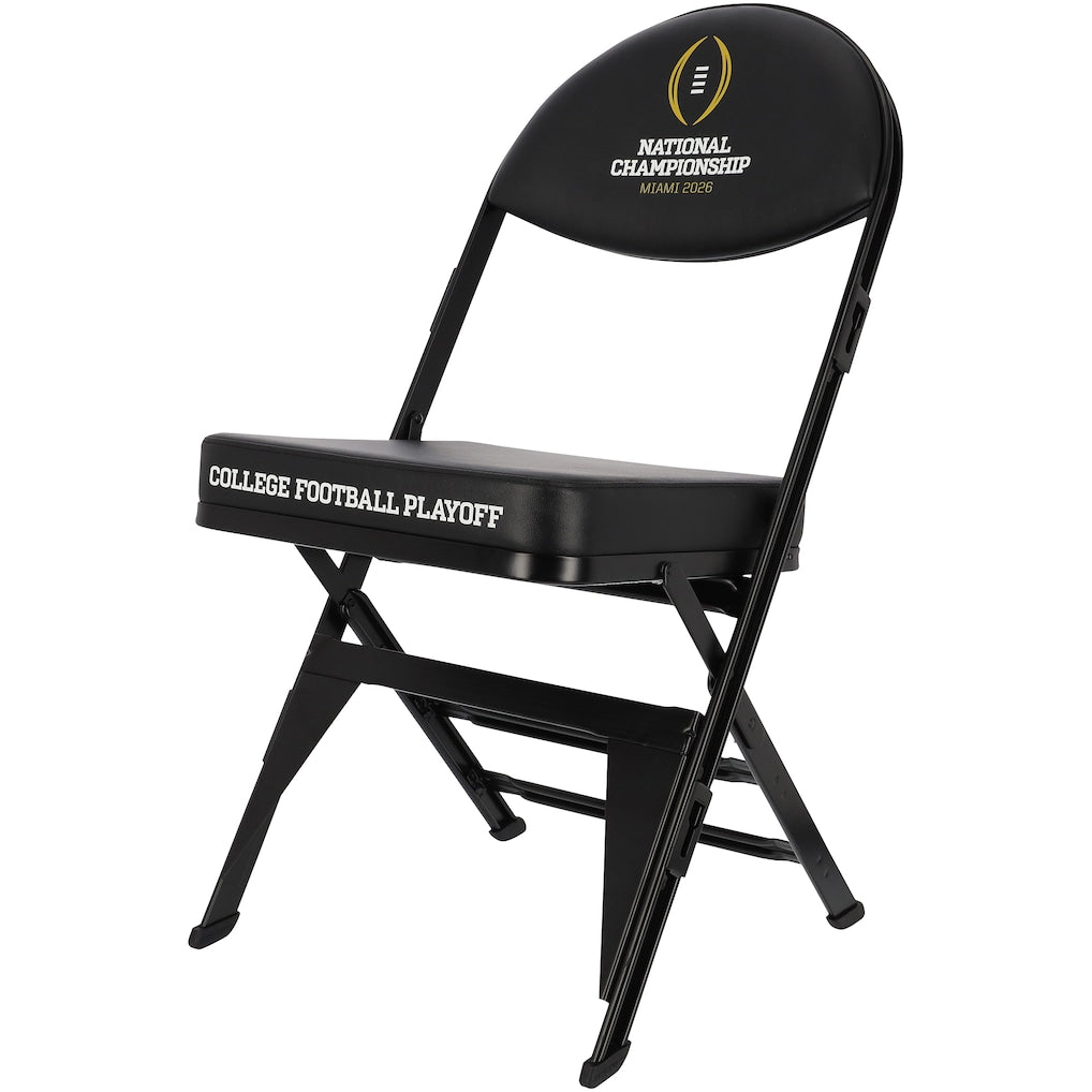 Miami Hurricanes Team-Issued Black Chair from the 2026 National Championship Game vs. Indiana Hoosiers on January 19, 2026