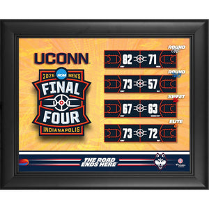 UConn Huskies Framed 13'' x 16'' 2026 NCAA Men's Basketball Tournament March Madness Final Four Collage