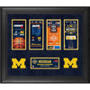 Michigan Wolverines Framed 20'' x 24'' NCAA Men's Basketball National Champions Ticket Collage