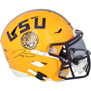 Jayden Daniels LSU Tigers Autographed Riddell Speed Flex Mini Helmet
