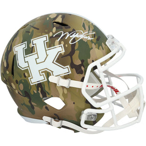 Will Levis Kentucky Wildcats Autographed Riddell Camo Speed Replica Helmet