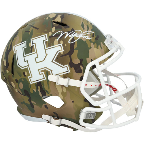 Will Levis Kentucky Wildcats Autographed Riddell Camo Speed Replica Helmet