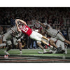 Fernando Mendoza Indiana Hoosiers 2026 College Football Playoff National Championship Game Unsigned 4th Down Diving Touchdown Spotlight Photograph
