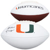 Malachi Toney Miami Hurricanes Autographed White Panel Football