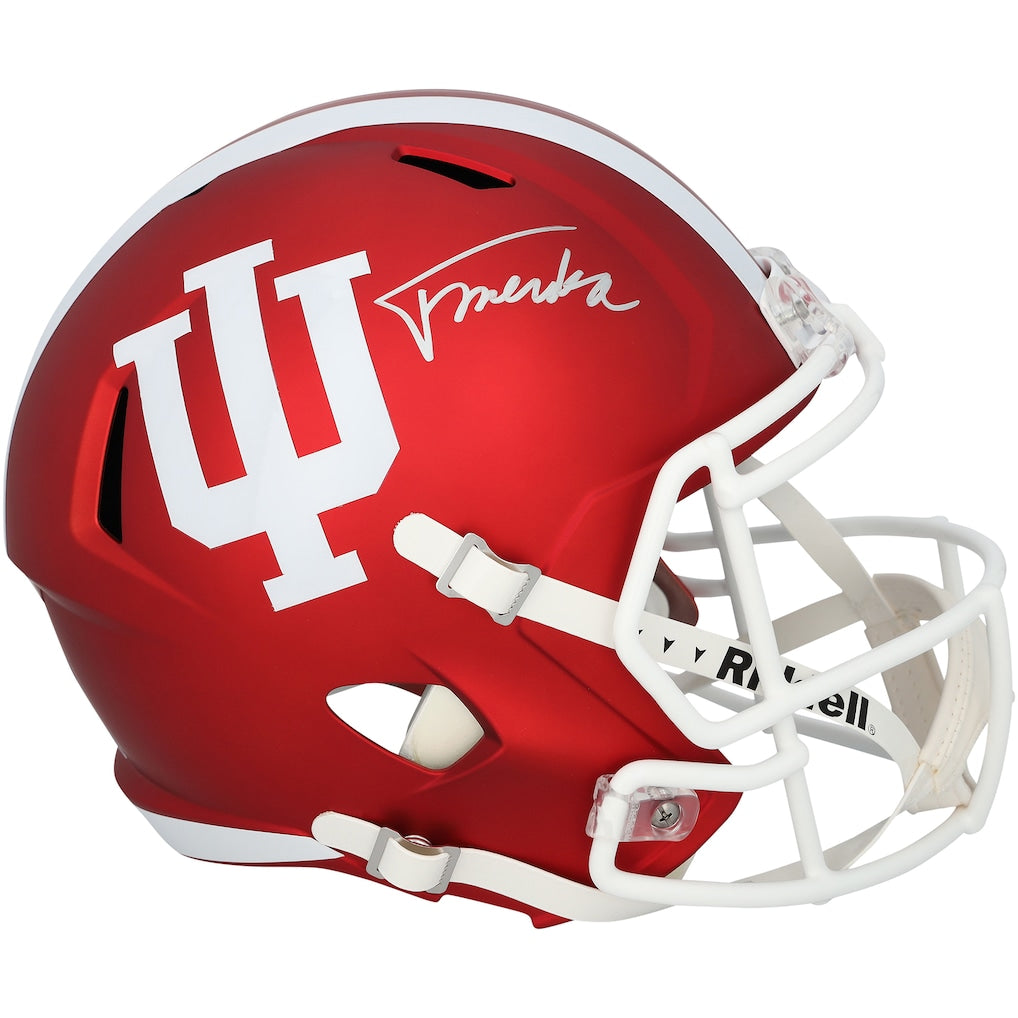 Fernando Mendoza Indiana Hoosiers Autographed Riddell Speed Replica Helmet