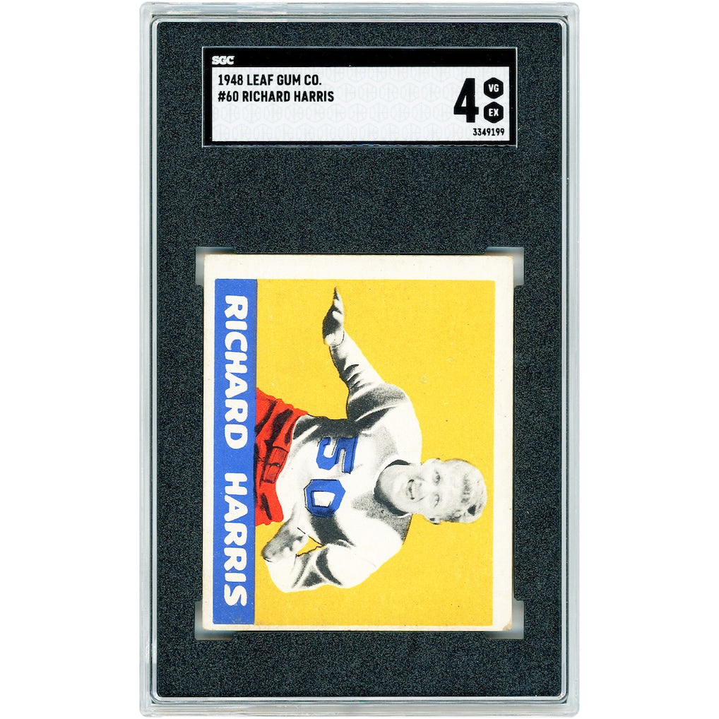 Richard Harris Texas Longhorns 1948 Leaf Gum Co. #60 SGC Authenticated 4 Card