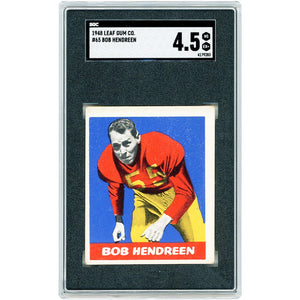 Bob Hendren USC Trojans 1948 Leaf Gum Co. #65 SGC Authenticated 4.5 Rookie Card