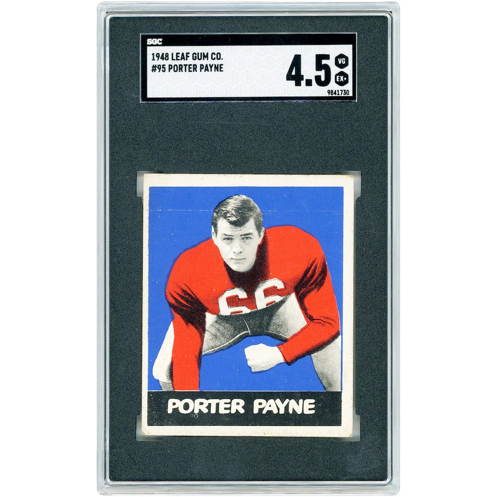 Porter Payne Georgia Bulldogs 1948 Leaf Gum Co. #95 SGC Authenticated 4.5 Card