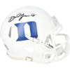 Daniel Jones Duke Blue Devils Autographed Riddell White Speed Mini Helmet