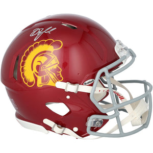 Drake London USC Trojans Autographed Riddell Speed Authentic Helmet