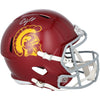 Drake London USC Trojans Autographed Riddell Speed Replica Helmet