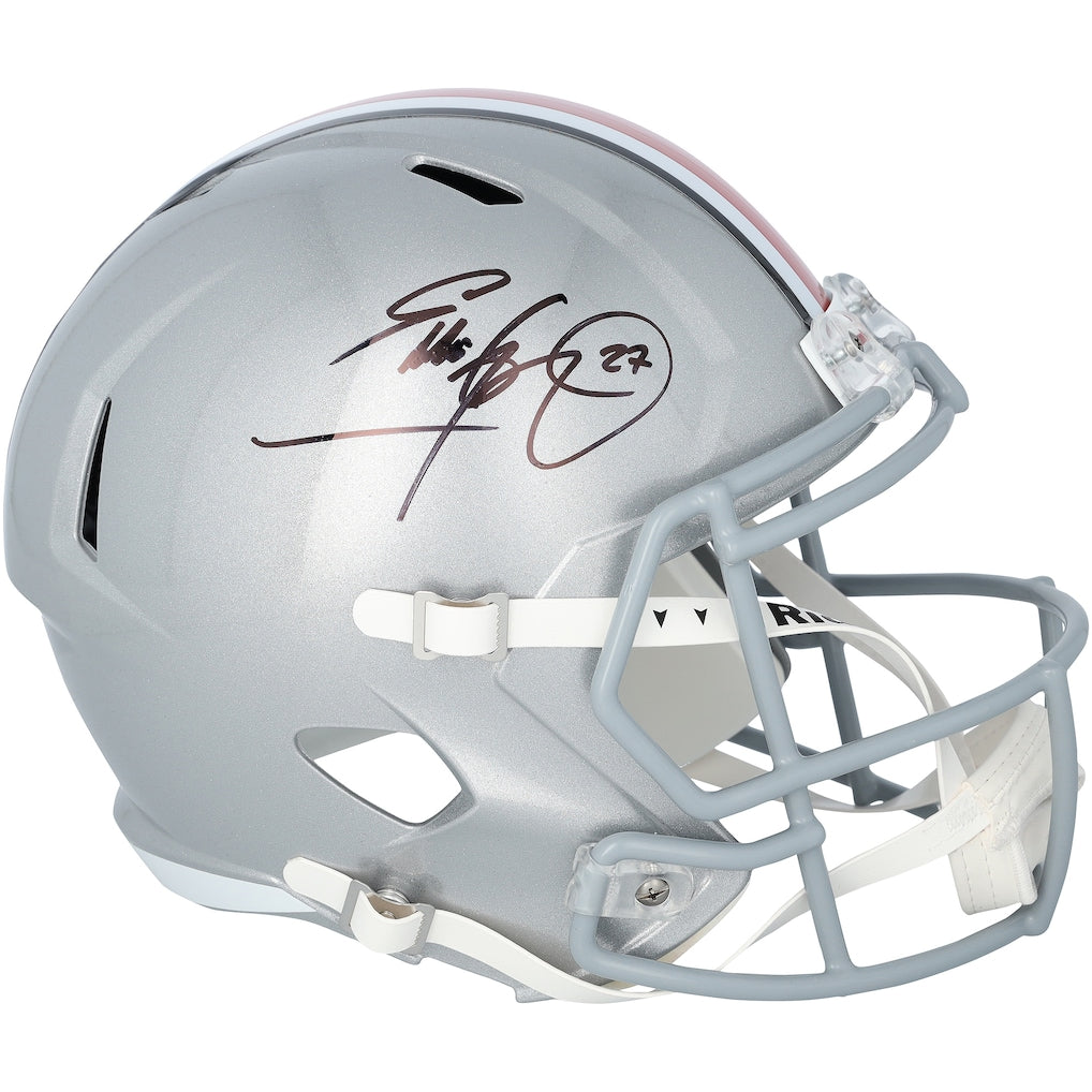 Eddie George Ohio State Buckeyes Autographed Riddell Speed Replica Helmet
