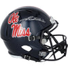 Jaxson Dart Ole Miss Rebels Autographed Riddell Navy Speed Replica Helmet