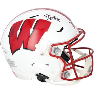 T.J. Watt Wisconsin Badgers Autographed Riddell Speed Flex Authentic Helmet