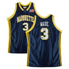 Dwyane Wade Marquette Golden Eagles Autographed Navy Mitchell & Ness 2002 Authentic Jersey with ''Flash'' Inscription - Limited Edition #1/10