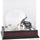 Oregon Ducks Mahogany Logo Mini Helmet Display Case with Mirror Back