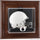 Oregon Ducks Brown Framed Wall-Mountable Mini Helmet Display Case