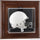 Syracuse Orange Brown Framed (2015-Present Logo) Wall-Mountable Mini Helmet Display Case